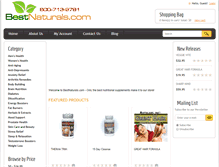 Tablet Screenshot of bestnaturals.com